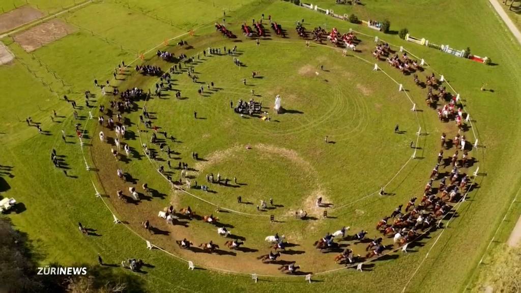 Traditioneller Sternritt der Zürcher Zünfte: Kleiner Wettkampf der Reitergruppen