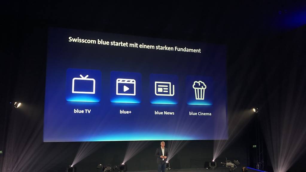 Die vier Swisscom-Marken werden unter der Marke «Blue» zusammengefasst.