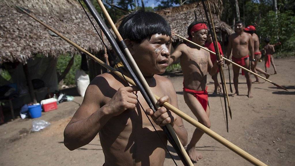 Angehörige des Yanomami-Volkes im Amazonas-Gebiet: Ureinwohner haben sechs Goldsucher mit Pfeilen getötet. (Symbolbild)