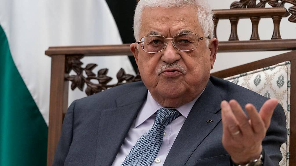 ARCHIV - Mahmud Abbas, Präsident der Palästinensischen Autonomiegebiete, spricht. Foto: Alex Brandon/Pool AP/dpa