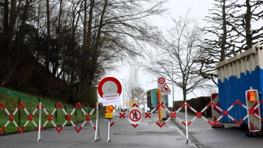 In Horw wird der rutschgefährdete Hang an der Seestrasse gesichert