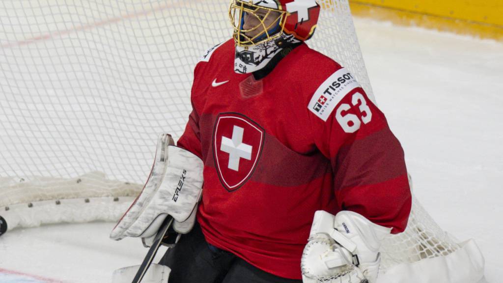 Für den Bundesrat eine missbräuchliche Verwendung des Schweizer Wappens: Goali Leonardo Genoni im Trikot der Eishockey-Nationalmannschaft im Mai in Prag. (Archivbild)