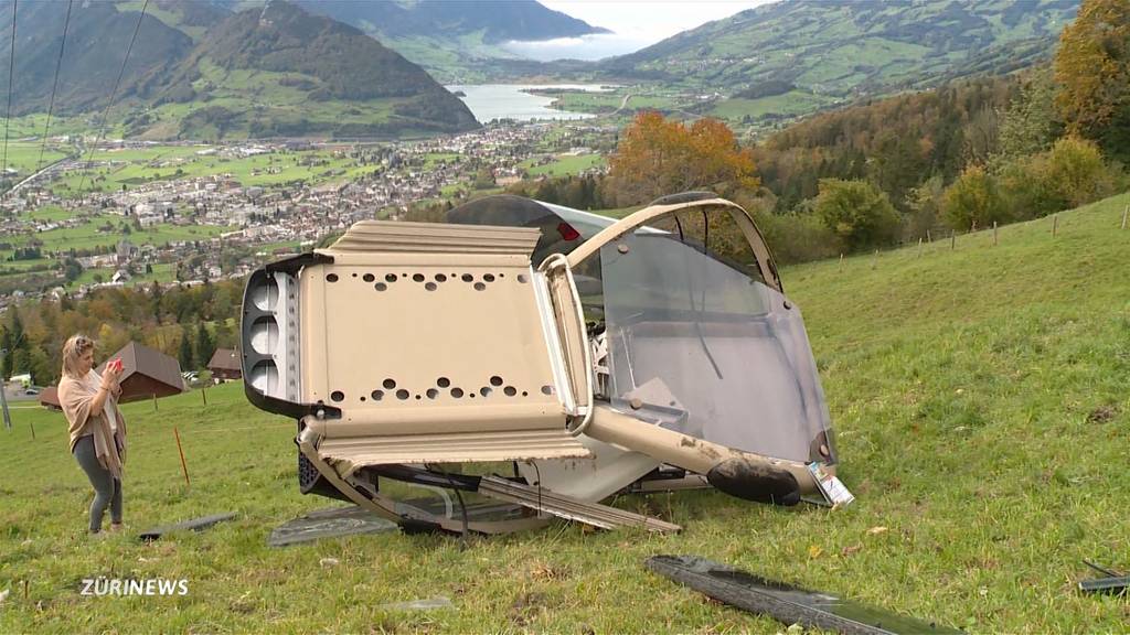 Gondel der Rotenfluebahn abgestürzt