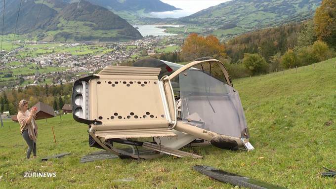 Gondel der Rotenfluebahn abgestürzt
