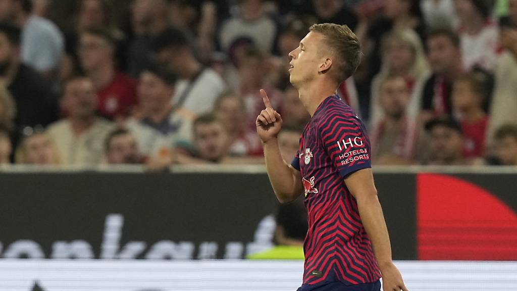 Mann des Spiels: Dani Olmo schoss RB Leipzig mit drei Toren zum Sieg im deutschen Supercup