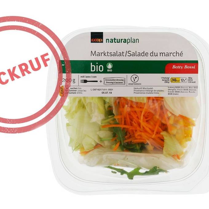 Wegen Listerien: Coop ruft Salat zurück