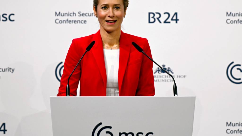 Kaja Kallas, EU-Außenbeauftragte, spricht bei der Münchner Sicherheitskonferenz. Foto: Sven Hoppe/dpa