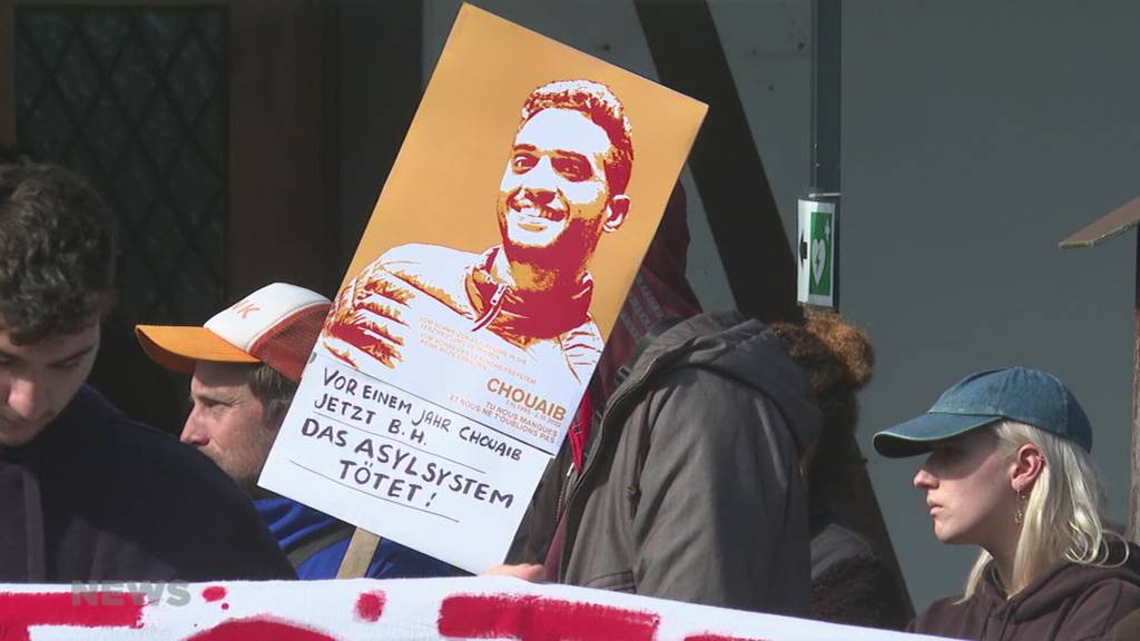 Demo vor Asylunterkunft Gurnigelbad