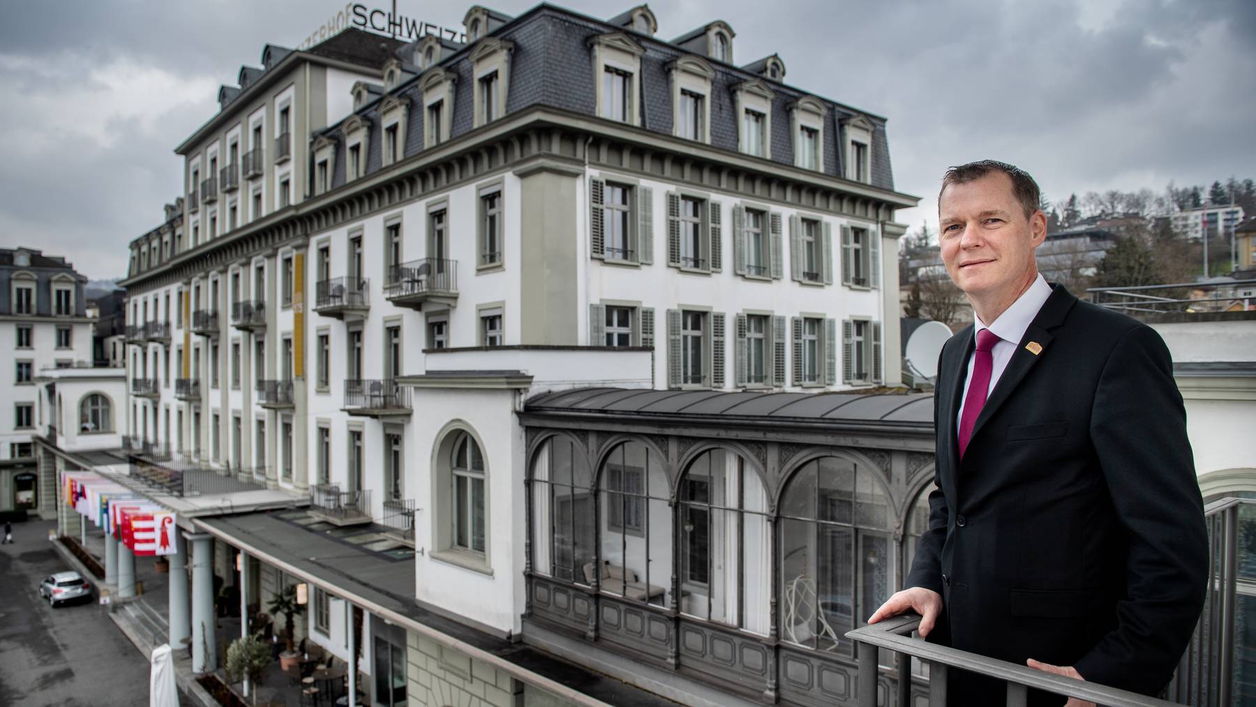 Nach über 20 Jahren ist Schluss: Clemens Hunziker verlässt das Hotel Schweizerhof Luzern.