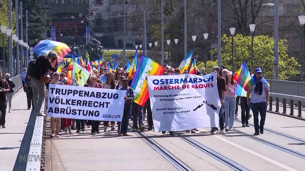 Über 1000 Menschen am Ostermarsch in Bern