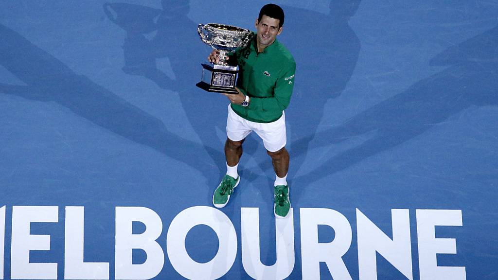 Novak Djokovic kann erst ab dem 8. Februar seinen Titel am Australian Open in Melbourne verteidigen