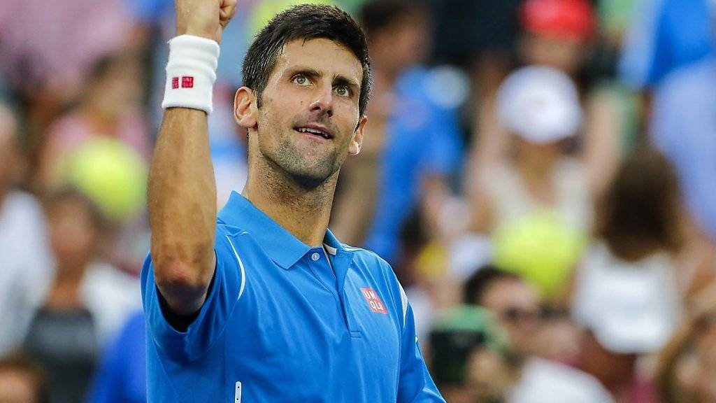 23. Sieg im 24. Spiel des Jahres: Novak Djokovic ballt die Faust