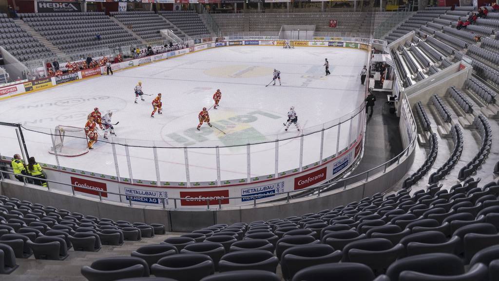 Die letzten Spiele der Eishockey-Liga fanden ohne Publikum statt.