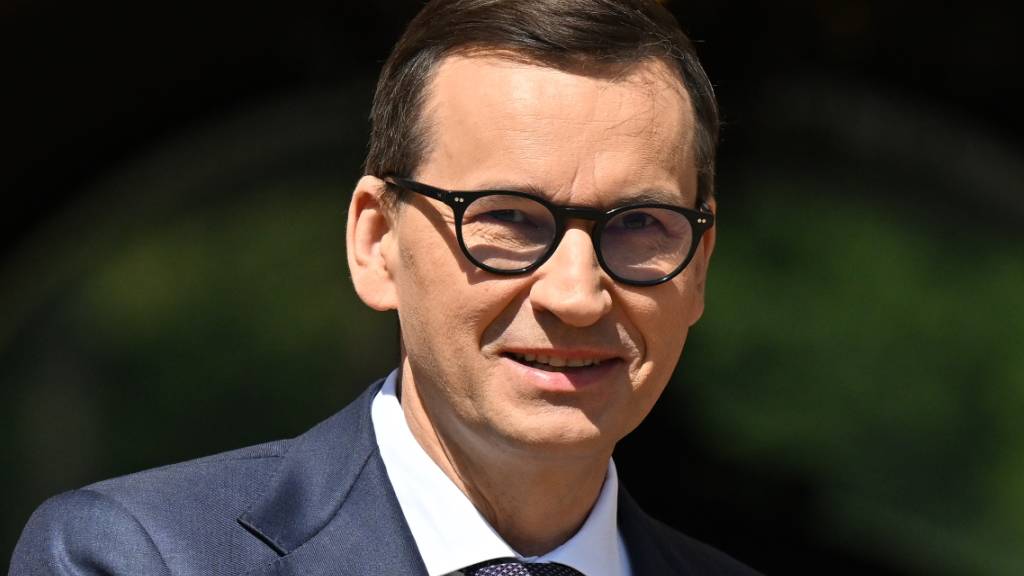ARCHIV - Mateusz Morawiecki, Ministerpräsident von Polen, trifft sich zu Beratungen mit Litauens Staatschef Gitanas Nauseda. Foto: ?álek Václav/CTK/dpa
