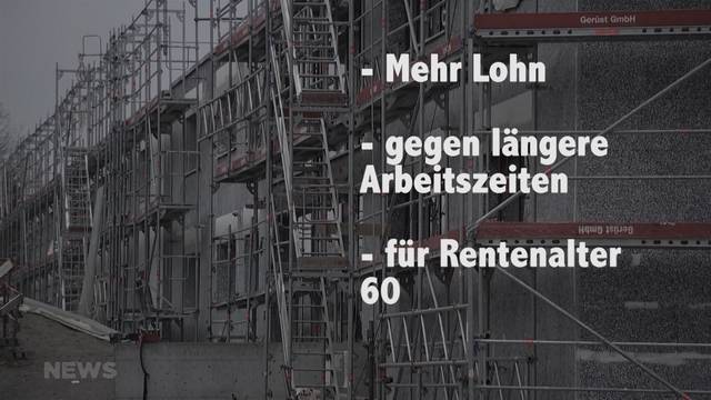 Baubranche: Gewerkschaften fürchten Rentenalter 60