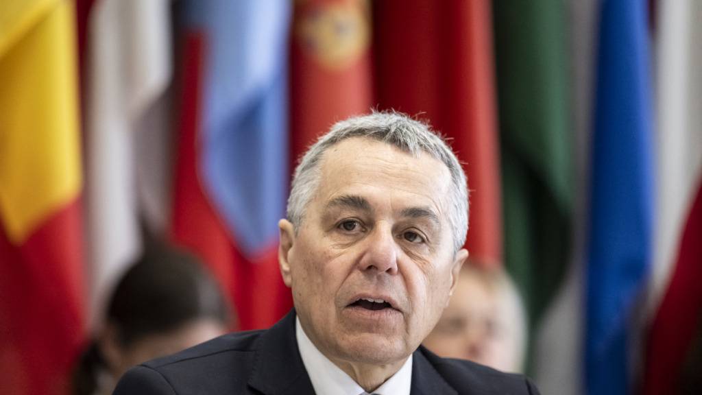 Aussenminister Ignazio Cassis eröffnet in Wien mit einer Rede die Sicherheitskonferenz der OSZE.