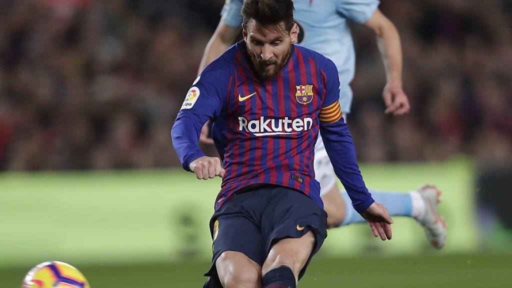 Lionel Messi traf auch beim 2:0 gegen Celta Vigo