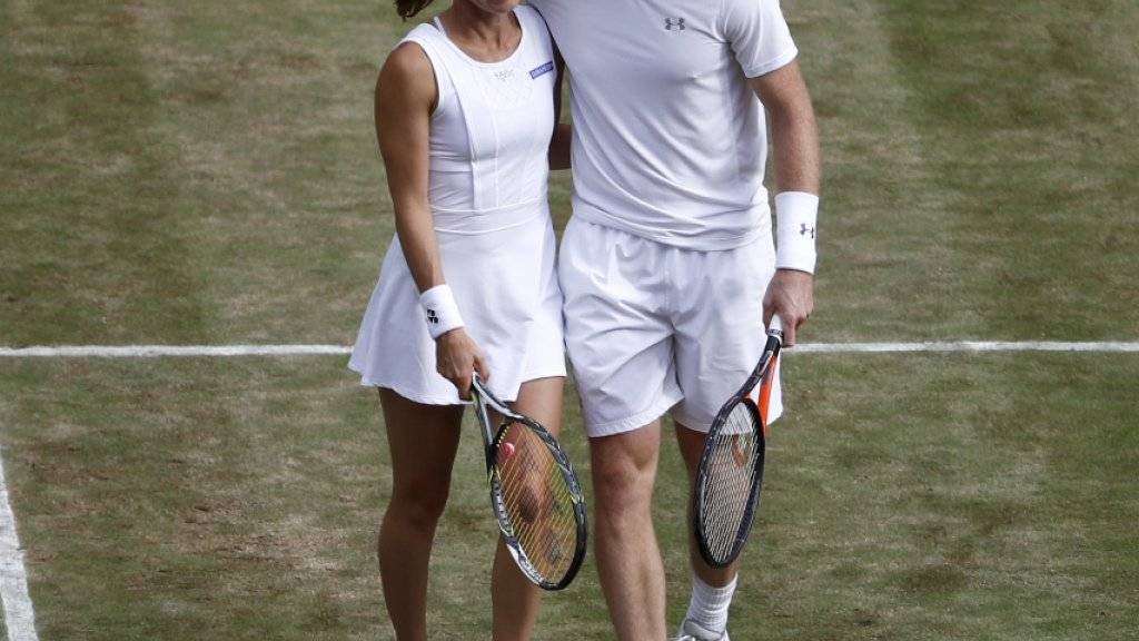 Martina Hingis und Jamie Murray stehen in Wimbledon ohne Satzverlust im Mixed-Halbfinal