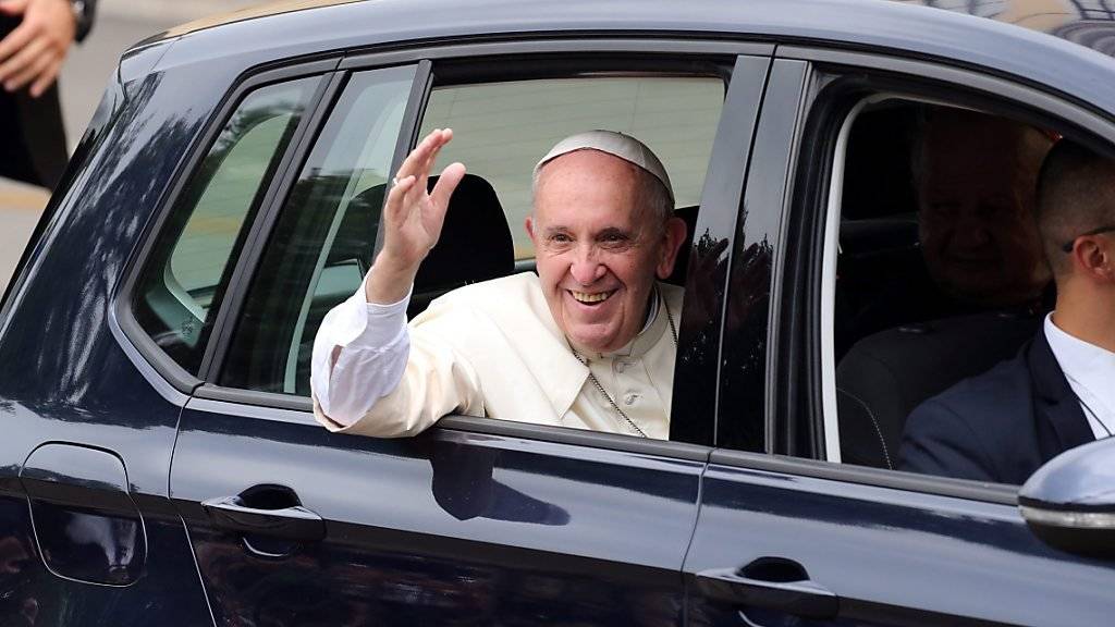 Papst Franziskus bei der Ankunft in Krakau. Er rief die Jugend auf, Vorreiter der Geschichte zu sein.