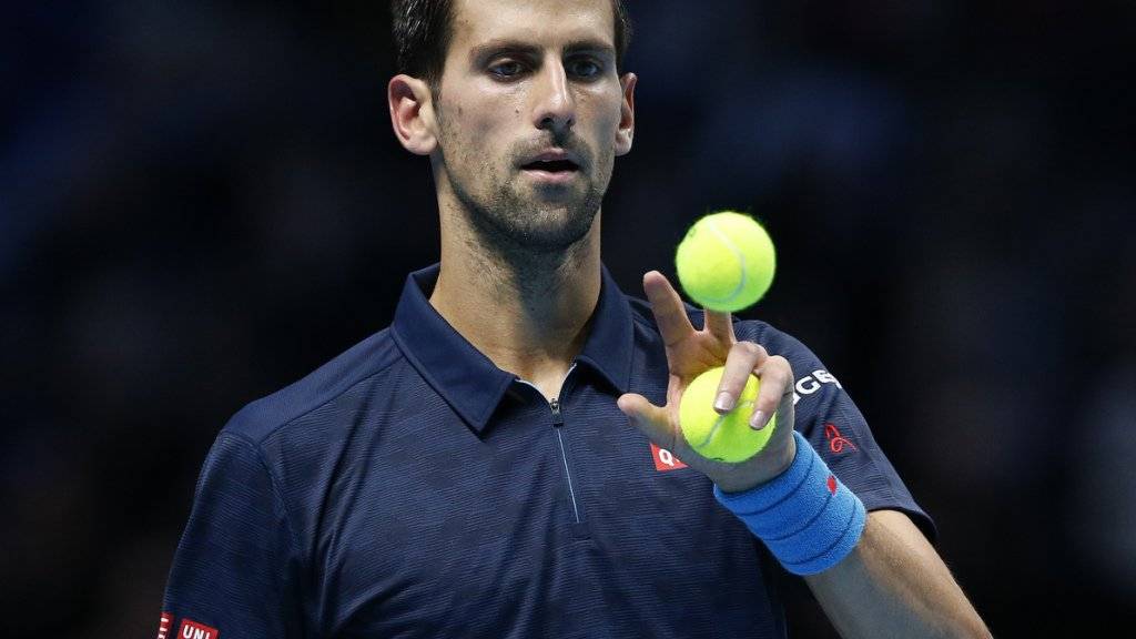 Schwach gestartet, aber doch in der 2. Runde vo Doha: Novak Djokovic