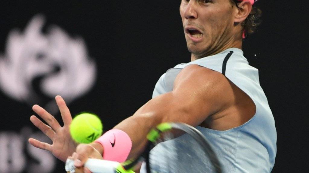 Rafael Nadal meldete sich eindrücklich zurück und übersteht die 1. Runde am Australian Open ohne Probleme