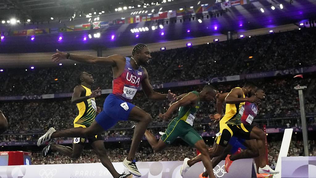 Der von Noah Lyles gewonnene 100-m-Final der Männer sorgte bei SRF für die höchste Einschaltquote während den Sommerspielen in Paris