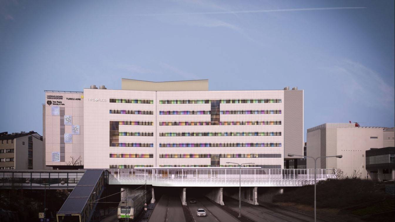 Die Eröffnung des neuen Spitalgebäudes in Turku soll Anfang 2022 erfolgen.