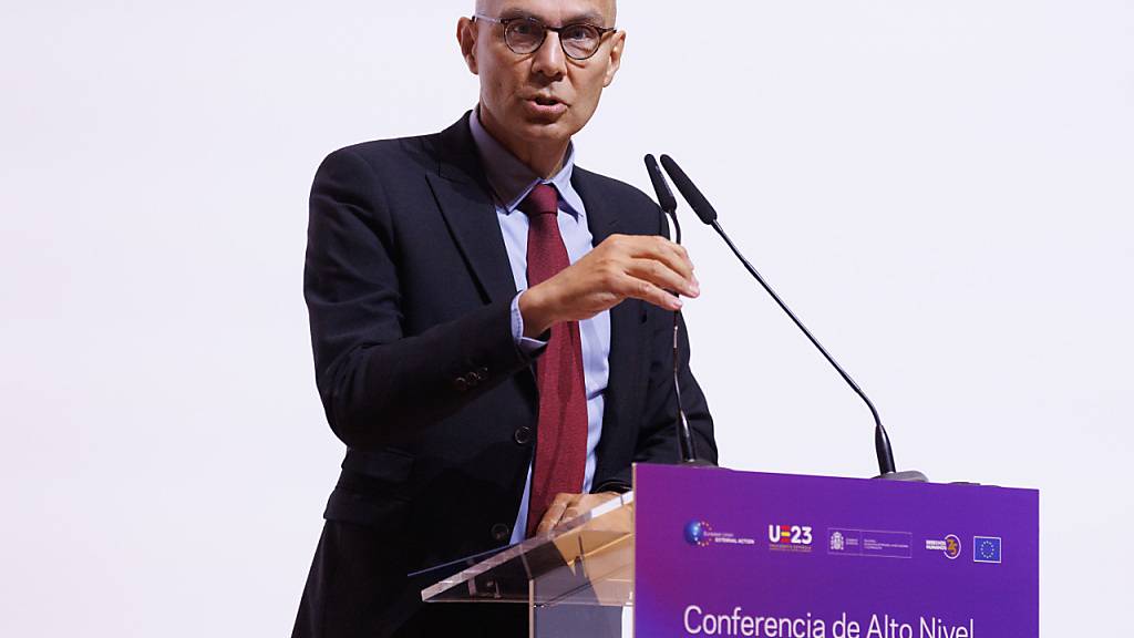 Der Hohe Kommissar der Vereinten Nationen für Menschenrechte, Volker Türk spricht auf einer Veranstaltung (Archivbild). Foto: Eduardo Parra/EUROPA PRESS/dpa