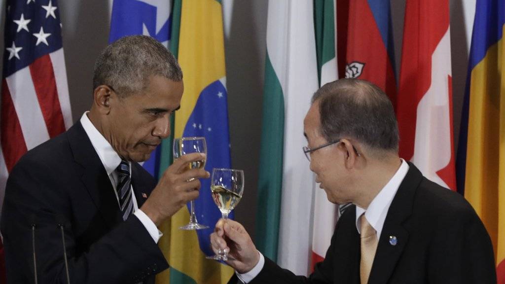 Zwei die bald abtreten: US-Präsident Barack Obama (l) und UNO-Generalsekretär Ban Ki Moon