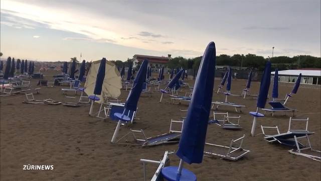 Sturm verwüstet Lieblings-Campingplatz der Schweizer