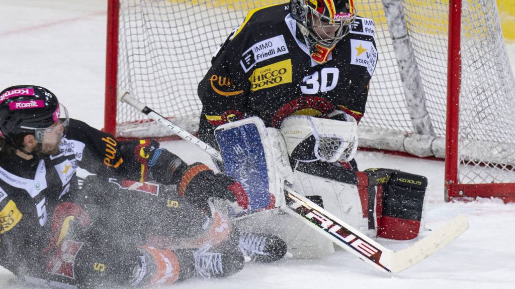 Der Berner Goalie Philip Wüthrich brillierte in der Schlussphase