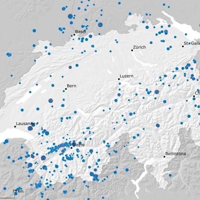 25 spürbare Erdbeben im Jahr 2018