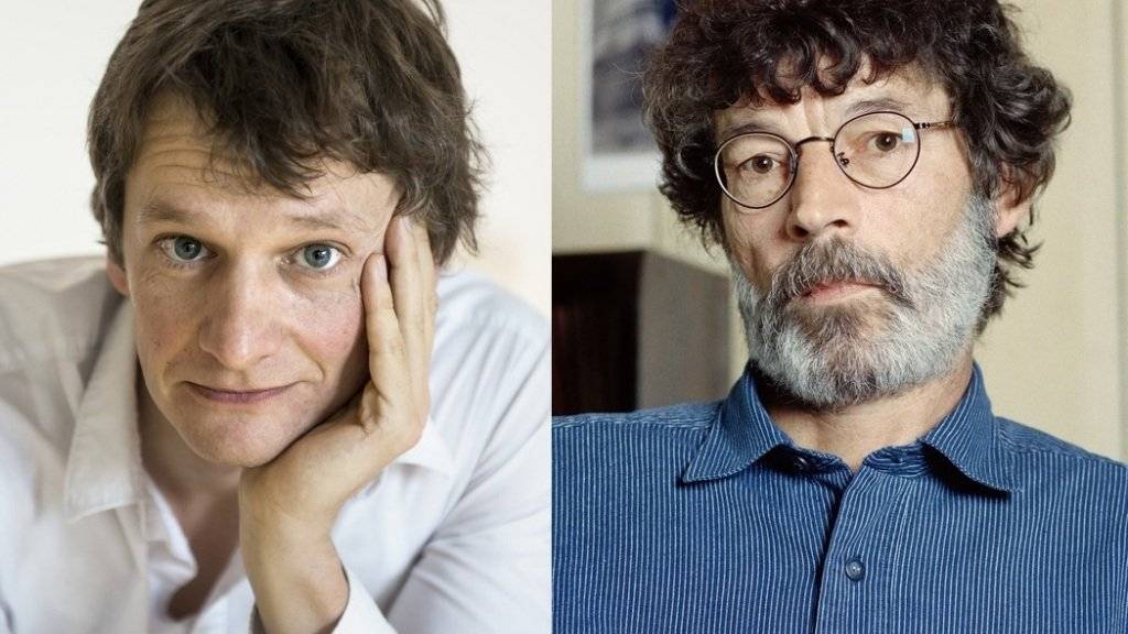 Die Gewinner des ProLitteris-Preis 2016: Die Autoren Christoph Simon (links) und Markus Werner. (Archivbilder)