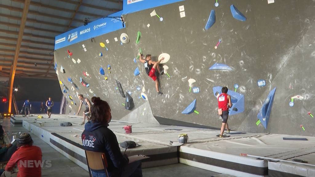 Auftakt Boulder-Weltcup in Meiringen: Burgdorfer Sascha Lehman schafft es ins Halbfinale