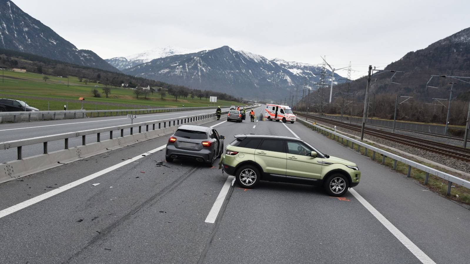 Verkehrsunfall Trimmis, Zizers, A13