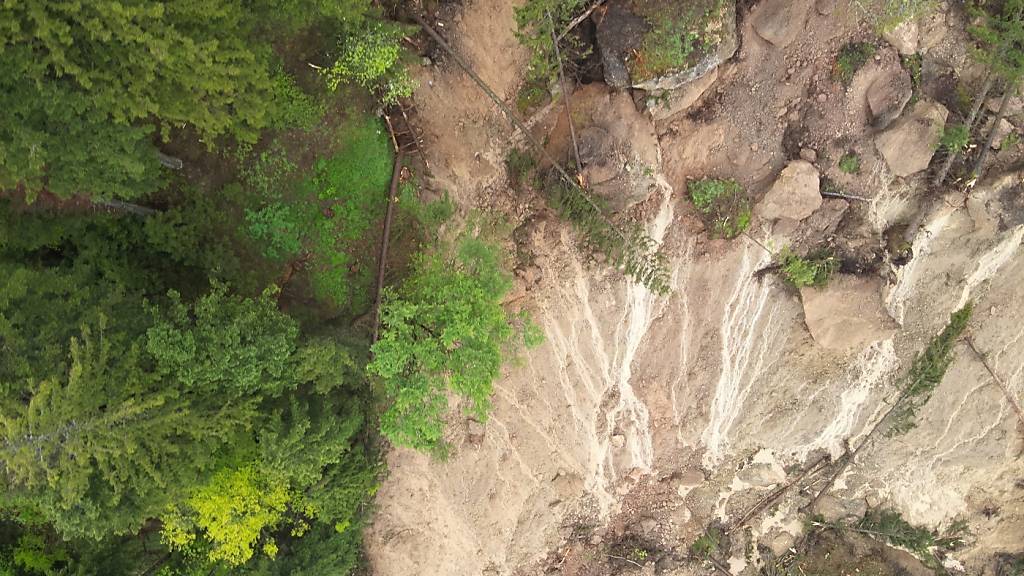 Potential von Murgängen bleibt in Vitznau LU weiterhin hoch