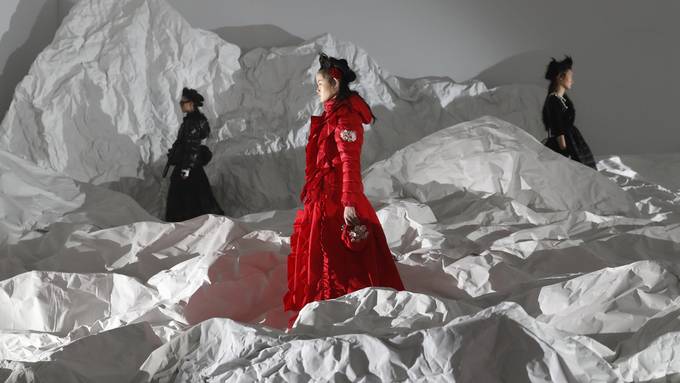 Modeschau von Luxuslabel Moncler im Wald steht in Kritik