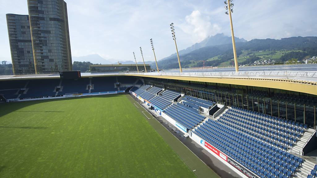 Blick in das Heimstadion des FC Luzern auf der Luzerner Allmend. (Archivaufnahme)