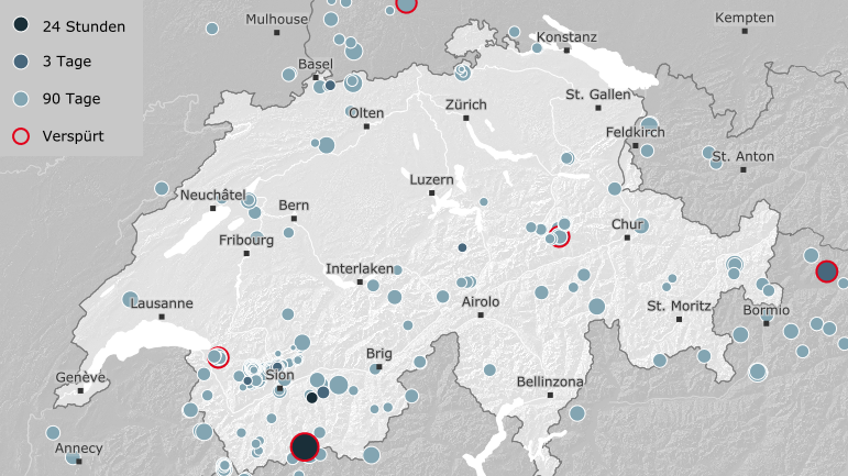 Erdbeben der Stärke 4,1 im Wallis – kleinere Schäden sind möglich