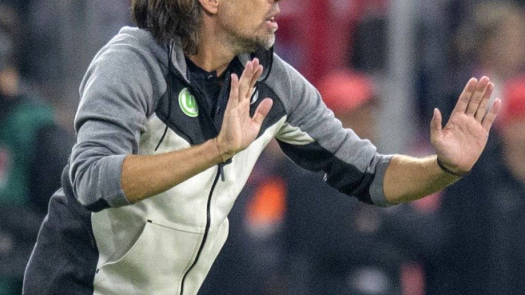 Einen Punkt gegen Bayern München: Der Schweizer Trainer Martin Schmidt ist mit Wolfsburg nach zwei Spielen noch ungeschlagen