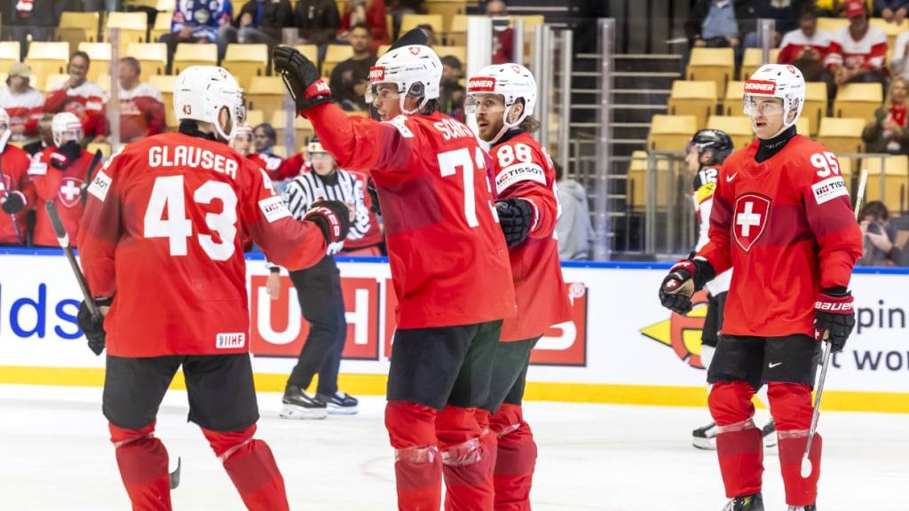 Sandro Schmid (73) reihte sich beim Viertelfinalsieg gegen Österreich unter die Torschützen