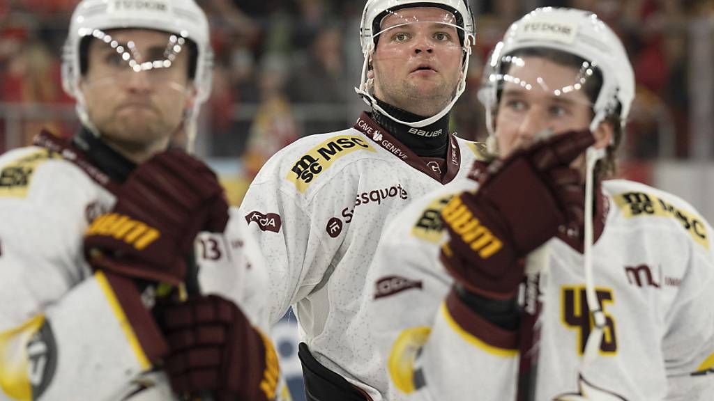Lange Gesichter bei Servettes in der letzten Saison überragenden Finnen: Nun verpassen Valtteri Filppula, Teemu Hartikainen und Sami Vatanen (v.l.) mit ihren Teamkollegen sogar die Playoffs