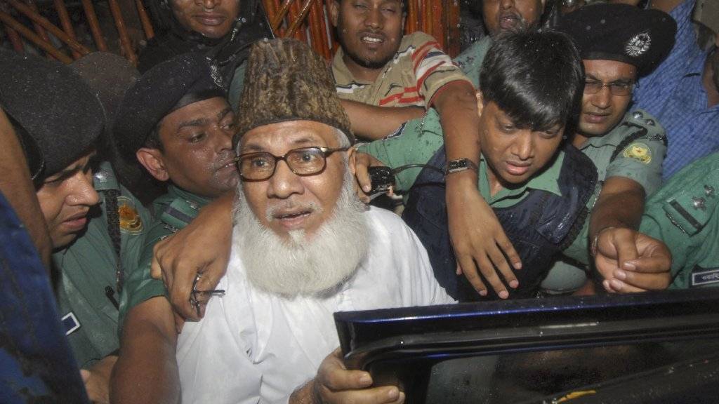 Matiur Rahman Nizami bei seiner Verhaftung vor acht Jahren