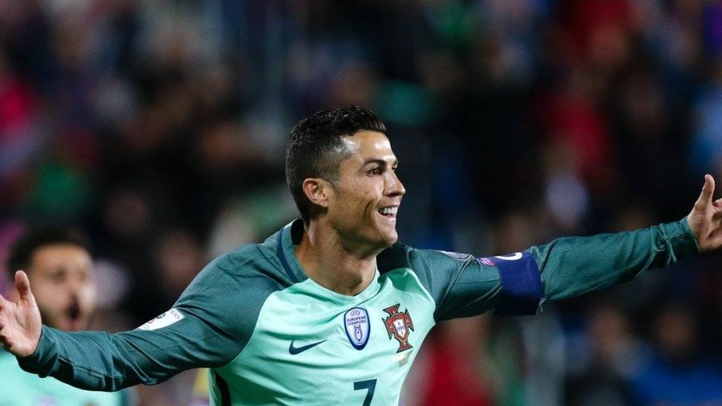 Portugals Superstar Cristiano Ronaldo, den es für die Schweizer Nati heute zu stoppen gilt