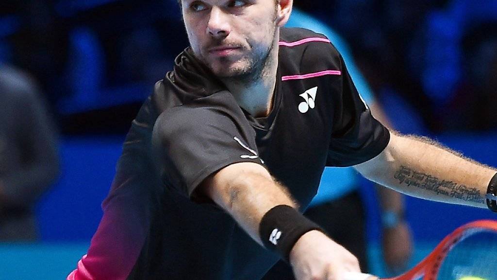 Stan Wawrinka verlor seine Auftaktpartie an den ATP-Finals in London gegen Rafael Nadal