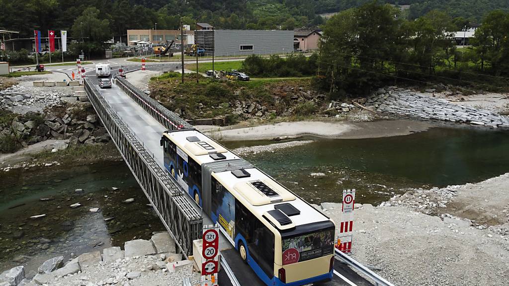 Freie Fahrt für den Bus: Die Visletto-Brücke ist wieder offen.