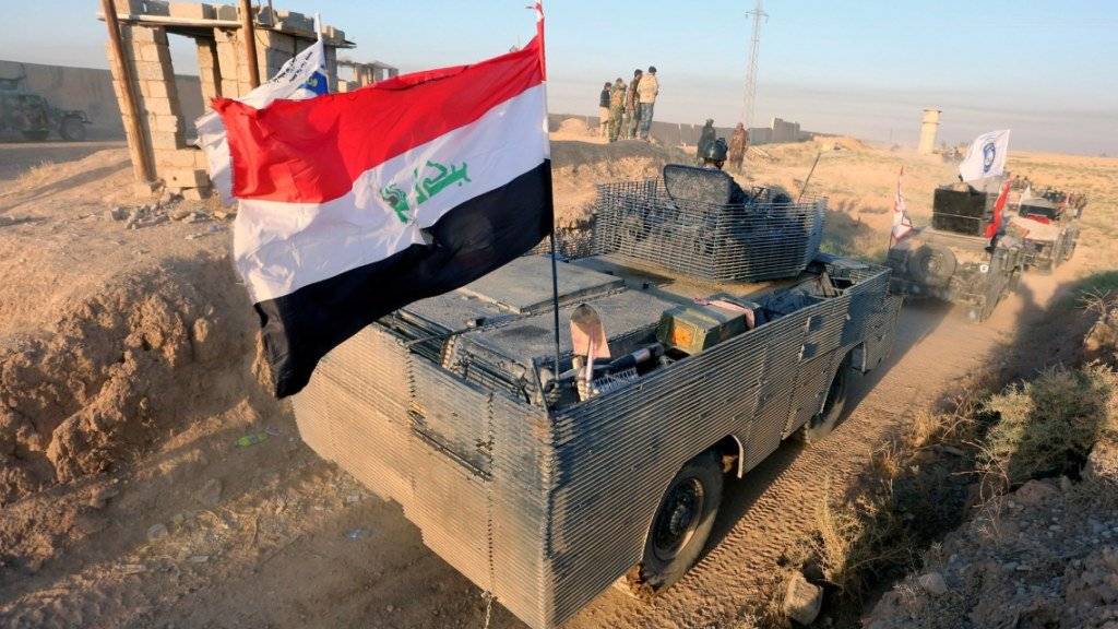 Die irakischen Truppen sind im Gebiet Kirkuk weiter vorgerückt.