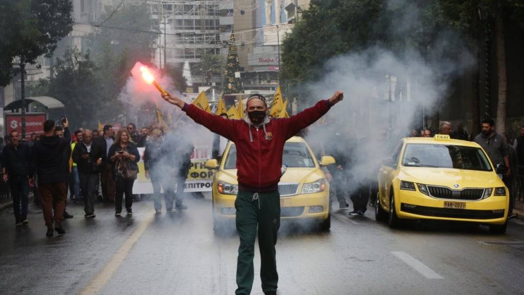 Bereits im November 2023 gingen Taxifahrer in Griechenland für einen 24-Stunden-Streik auf die Barrikaden. (Archivbild)