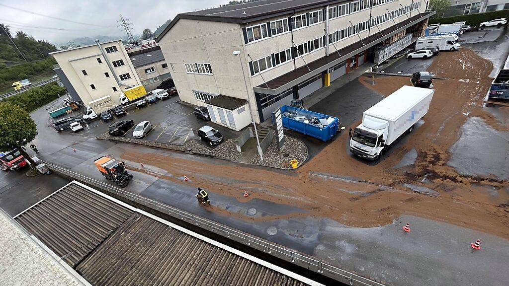 Lastwagen verliert in Küssnacht SZ grössere Menge Diesel