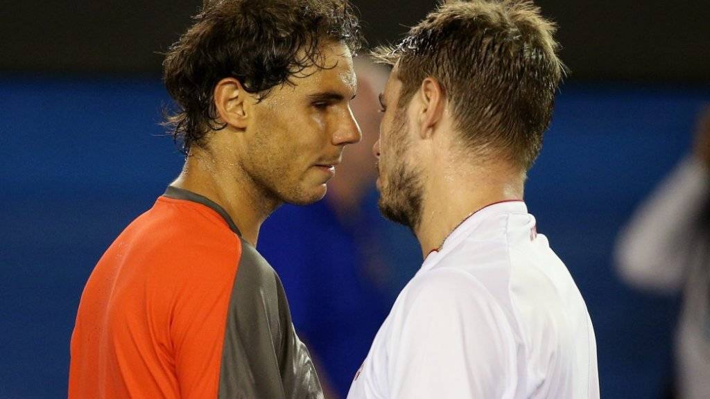 Der Start in die zweite Karriere von Stan Wawrinka: Sein Finalsieg am Australian Open 2014 gegen Rafael Nadal (li.)